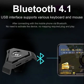 PUBG Mobilo Gamepad Kontrolieris Spēļu Pārveidotājs Ar Tastatūru un Peli, Lai Android Tālrunis PC Bluetooth Adapteri Plug and Play