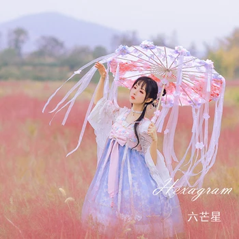Saulessargs lolita hand-made meitene sakura Ķīniešu stilā seno pušķis lentes iereibis papīra jumta paraguas sombrilla parapluie femme