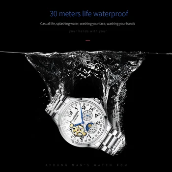 GUANQIN 2020 vīriešu pulksteņi top zīmola luksusa biznesa Automātiska pulksteņa Tourbillon ūdensizturīgs Mehāniskās skatīties relogio masculino