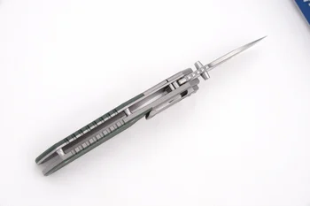 JUFULE Izgatavots 7505 Titāna G10 roktura D2 Atzīmējiet M390 Blade saliekamais Kabatas Izdzīvošanas EDC Rīku medības Lietderība āra kempings nazi