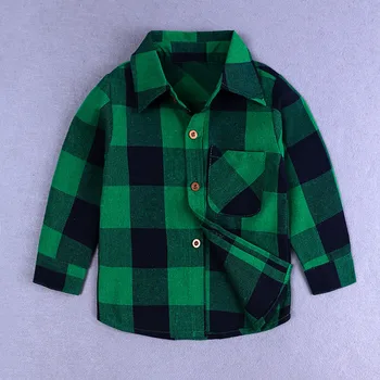 2Piece/Pavasara Toddler Boutique Tērpiem, Bērnu Zēniem Apģērbu Modes Pleds ar garām Piedurknēm T-krekls+Bikses Bērniem, Drēbes Komplekti BC1125-1