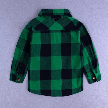 2Piece/Pavasara Toddler Boutique Tērpiem, Bērnu Zēniem Apģērbu Modes Pleds ar garām Piedurknēm T-krekls+Bikses Bērniem, Drēbes Komplekti BC1125-1