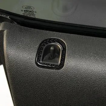 2gab Oglekļa Šķiedras Auto Door Lock Pin Rokturi, Rāmis Melns, Vāks Ford Mustang 09-13