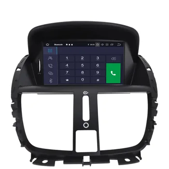 DSP 4G+64G Android 9.0 Ekrāna Automašīnu Multimediju Atskaņotājs, GPS, Stereo Peugeot 207 2008-auto Audio radio, magnetofons galvas vienības