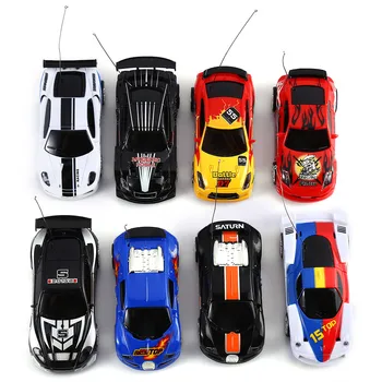 Daudzkrāsains Koksa Varat Mini Ātrie Sporta Auto RC Radio Tālvadības Transportlīdzekļa Mikro Sacīkšu Auto Rotaļlieta Dāvana Bērnam-izlases veida iekštelpu racer