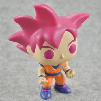 Funko pop Japāņu Amīnu Dragon Ball GOKU SUPER SAIYAN 24# Vinila Rīcības Attēls Kolekcionējamus Modeli, Rotaļlietas, bērnu dzimšanas dienas dāvana