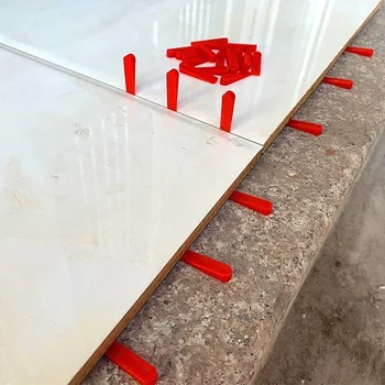 100gab plastmasas atbalstu ķīli flīžu distances locator dzīvoklis keramikas grīdas sienas flīzes Carrelage leveling sistēma klipu Būvniecības layingTool