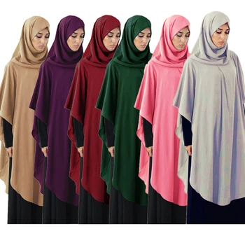 Musulmaņu Sievietes Lūgšana Apģērba Topi Brīvs Dievkalpojums Kapuci Kaftan Šalle Gaisvadu Khimar Burka Turku Tuvajos Austrumos Vienkāršā Drēbes
