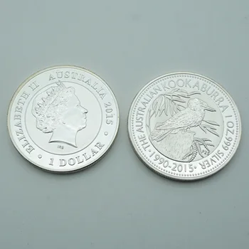 Austrālija kookaburra monētu Austrālija 1 Dolārs 1 Oz Sudraba Monētu, Piparmētru, 2016 1 oz 999 Skaida Karstā pārdošanas augstas kvalitātes kopijas monētas