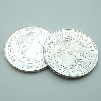 Austrālija kookaburra monētu Austrālija 1 Dolārs 1 Oz Sudraba Monētu, Piparmētru, 2016 1 oz 999 Skaida Karstā pārdošanas augstas kvalitātes kopijas monētas