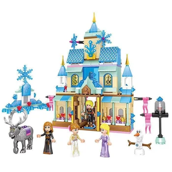Celtniecības Bloki, Draugiem, Elza Anna Belle Ariel Moana Pelnrušķīte Ledus Pils Ķieģeļiem Princese Meitene Ziemassvētku Rotaļlietas Disney Saldēti