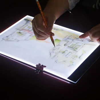 LED Diamond Glezniecības Gaismu Pad Lightpad Valdes Dimanta Krāsošanas Piederumi Instrumentu Komplekti A5 Zīmēšanas Grafikas Tabletes Kastē