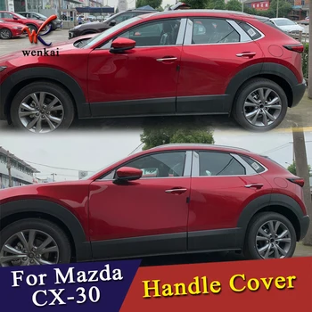 ABS Hromēti Ārējie Durvju Rokturi Vāka Apdare Priekš Mazda CX-30 