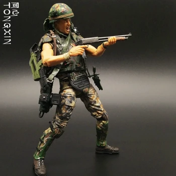 Multiplikācijas filmu personāžus, rotaļlietas, 7 collu heteromorphic svešzemju algotņiem ASV karavīrs mobilo lelle modelis rīcības attēls NECA