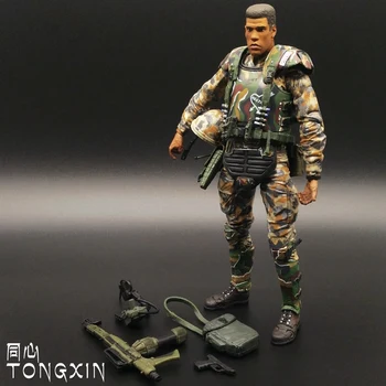 Multiplikācijas filmu personāžus, rotaļlietas, 7 collu heteromorphic svešzemju algotņiem ASV karavīrs mobilo lelle modelis rīcības attēls NECA