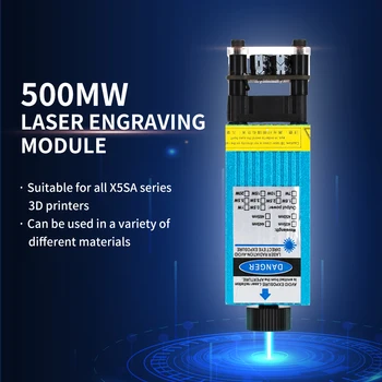 450 nm Zilās Gaismas Lāzera Graviera Modulis Regulējams Fokuss TRONXY X5SA 3D Printera Sērija diy komplekti Lāzera Galvu Rezerves Daļas