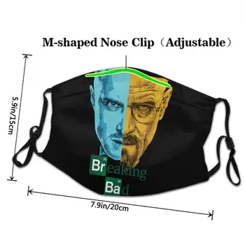 2020. gadam, Sievietēm, Vīriešiem facemasks maskas Breaking Bad Heisenberg Valters kokvilnas facemask vīrusu aizsardzības atkārtoti mazgāt karstā pārdošanas