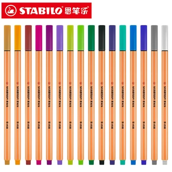 Stabilo point fineline & jūtama-tip pildspalvas līnijas platums 0.4 mm Garš klp-off laiks, Metāla-slēgtās padoms ilgu kalpošanas ilgums