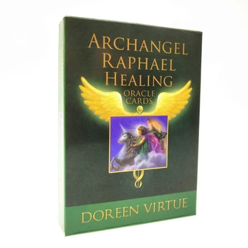 Erceņģelis Rafaēls Dziedināšanas Oracle Kārtis Angļu Valodā 44 Kartes Tarots Zīlēšana Likteni Galda Spēle