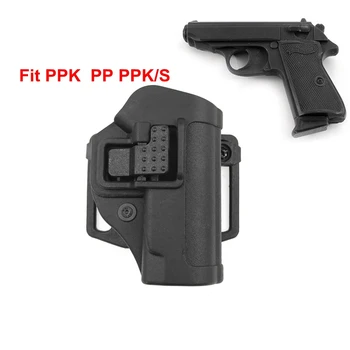 CQC Taktisku Ieroci Maksts Walther PP/PPK/PPKS Medību Slēpšana Ātri Labo Roku Jostas Cilpas Pistole Makstī Gadījumā Maisiņš
