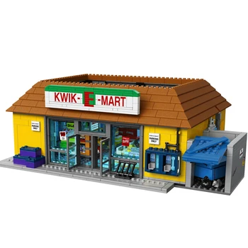 Die Simpsons Mājas Sērija Mirst Kwik-E-Mart Bau 16004 Baustein Ziegel kinder Weihnachten spielzeug Geschenk