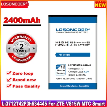 LOSONCOER 2400mAh LI3712T42P3H634445 Par ZTE V815W MTC Smart Start Akumulatoru ZTE Blade L110 A112 Mobilā Tālruņa Akumulators Batteria