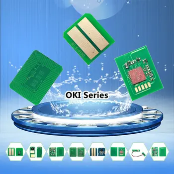 36K lāzera printeri mikroshēmu kasetne 45460501 savietojams OKI MPS5501 MPS5502 MPS4900 5501 un 5502 4900 Tonera Chip