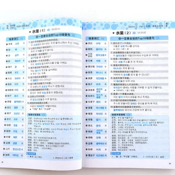 Korejas Valodas Mācību Grāmatu Iesācējiem skolā Mācās 15,000 korejas Vārdus Primārās Vārdnīcu Grāmatas Izglītības studentiem libros