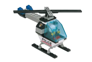 Mazu daļiņu Pilsētas Policijas Iecirknis Motociklu Helikoptera Modeli, Celtniecības Bloki, Ķieģeļi Pilsētas Bloki kids Izglītojošās rotaļlietas