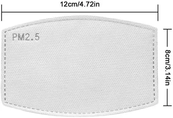 100gab Kokvilnas Filtra virsmas Segumu Eyeshade Miega PM2.5 anti-miglas koppapīrs