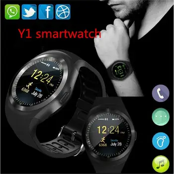696 Bluetooth Y1 Smart Skatīties Relogio Android SmartWatch Tālruņa Zvanu GSM Sim Remote Camera bērniem Saprātīga pulkstenis Sporta Pedometrs