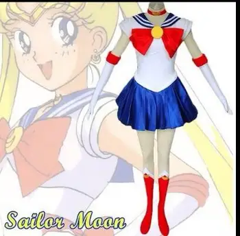 Jaunas Ielidošanas Navy Sailor Moon Cosplay Kostīms
