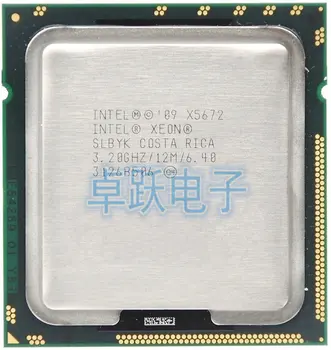 Intel Xeon X5672 x5672 CPU procesors /3.2 GHz /LGA1366/12 MB/ L3 95W Kešatmiņu Quad Core server CPU Bezmaksas Piegāde