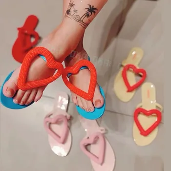 Melissa Oriģinālu Zīmolu Liela Sirds Flip Flops 2020 