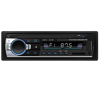 Bluetooth Automašīnas Stereo Audio In-Dash Aux Ieeja Uztvērējs Automobiļu SD USB MP3 Radio, Media Player Īss Tips