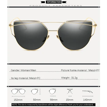 Modes UV400 Slīpumu, Saulesbrilles Sievietēm, Vīriešiem 2018 Vintage Optisko Kaķu Acu Spogulis Zīmola Dizainere Metāla Klasiskās Brilles Brilles