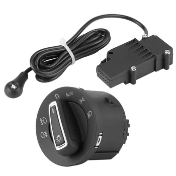 Auto Lukturu Slēdzis ar Gaismas Miglas Kontroles un Lukturu Sensors Modul pret koroziju der Golf 7 MK7 2013-2018 5GG941431D