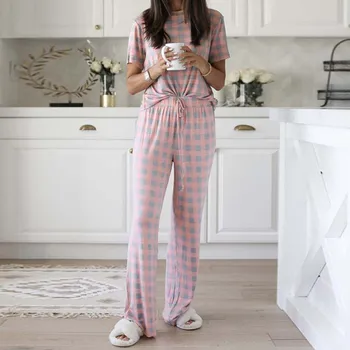 2020. Gada Vasaras Pidžamu Miega Uzstādīt Sievietes Sirds Zvaigzne Pidžamas Komplekts Sievietēm Naktsveļu Bikses Ar Īsām Piedurknēm Sleepwear Komplekts Dāmām Valkāt Gulēt