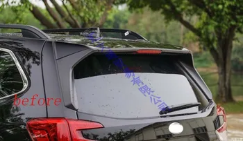 Par Subaru Forester SK 2018 2019 Rotā Piederumi ABS Chrome Sānu Durvis Atpakaļskata Loga Spoilers Vāciņš Melns, Ievietojiet Rotāt