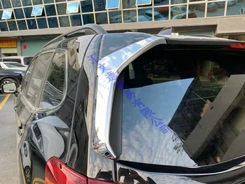 Par Subaru Forester SK 2018 2019 Rotā Piederumi ABS Chrome Sānu Durvis Atpakaļskata Loga Spoilers Vāciņš Melns, Ievietojiet Rotāt
