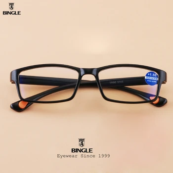 BINGLE Lasīšanas Brilles Vīrieši Sievietes Anti Zilās Gaismas Stariem vecuma tālredzība Brilles Brilles +1.5 +2.0 +2.5 +3.0 +3.5 +4.0 Unisex Lasītājs