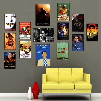 Klasisko Filmu Vintage Skārda Zīme Metāla plākšņu Sienas Krogs, Kafejnīca, Veikala Home Art Decor Retro Plakāta Cuadros DU-1399