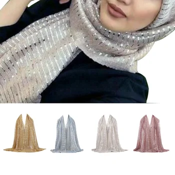 Sieviešu Hijabs Islāma Dāmas Vizuļi Šifona Ilgi Galvas Lakatu, Šalli Sieviete Pilnībā Segtu Wrap Hijab Vienkāršā Musulmaņu Modes Lakatu