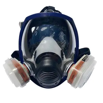 Jaunas Ielidošanas Anti Gāzes Maska, Ķīmiskās Rūpniecības Krāsošana Izsmidzinot Pesticīdus Respiratoru Filtrs Putekļu Pilnu Sejas Masku Aizstāt 3M 6800