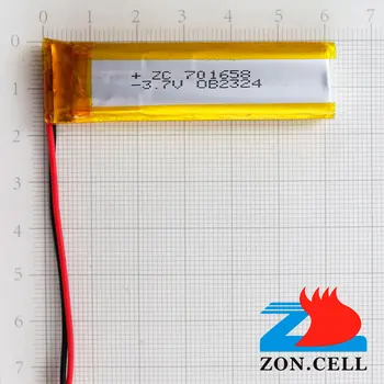 Jauns 900mAh 801558 701658 3.7 V litija polimēru baterija punktu lasījumā pildspalvu Bluetooth datoru studentiem Uzlādējams Li-ion Šūnu