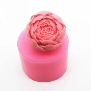Karstā flower/rose Modelēšanas Silīcija 3D Ziepju Veidnes Kūka Apdare Pelējuma Kūka Pelējuma Manuāli ar rokām Darinātas Ziepes Pelējuma Svece K261