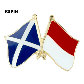 KSPIN Skotijas, Īrijas Draudzību Karogs, Emblēma, Karogs pin 10pcs daudz XY0047