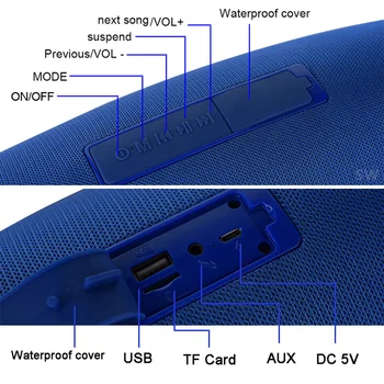 40W bezvadu Bluetooth skaļruni, Portatīvo Kolonnas Boombox Āra Ūdensizturīgs Skaļrunis xtreme atbalsts FM Radio TF USB, Telefona