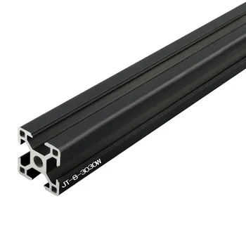 1PC MELNS/BALTS 3030 Alumīnija Profils, 100mm 500mm 800mm Lineāro Dzelzceļa Ekstrūzijas Ekstrūzijas Par CNC 3D Printera Daļas