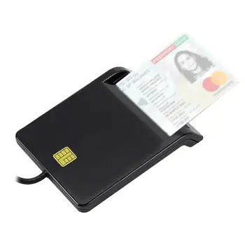 Stabila Darbība USB Smart Card Reader Uzticamu Vienkāršību, lai DNIE ATM CAC IC ID, SIM Kartes Cloner Savienotājs Windows
